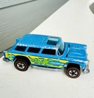 Hot Wheels Redline 1974 Alive 55 Enamel Light Blue Opening Hood Flying Colors
