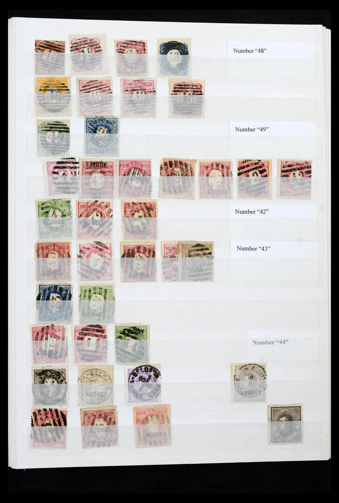 PORTUGAL & Colonies 1853-1950 Used Cancels in 5 Stockbooks Stamp Collection