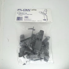 Flow Wall FSH-017-10 X-Hook Hanging 15 Lb. Gray Plastic (Pack of 10)