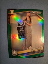 2025 Panini Prizm WNBA #85 Ajsa Sivka Green Prizm Chicago Sky