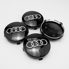 4x 60MM Nabendeckel Felgendeckel 4B0601170 Nabenkappen Radkappen A4 A6 Q5 Q7 NEU