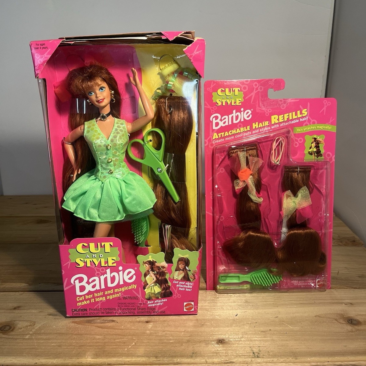 Vintage 1994 Cut & Style Barbie Doll #12644 REDHEAD NRFB Long Hair