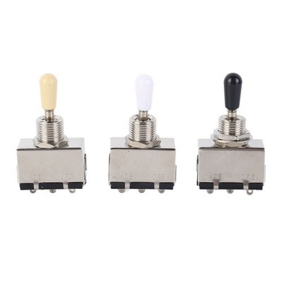 3x Electric Guitar Toggle Switch 3 Way Voice Changeover Shifter Musical Inst SET