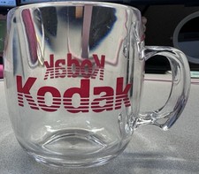 Vintage Kodak Logo Mug Cup Lucite Plastic 1970s Coffee Tea Advertising USA Made