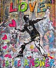Art Canvas print - Love is the Answer 20x24