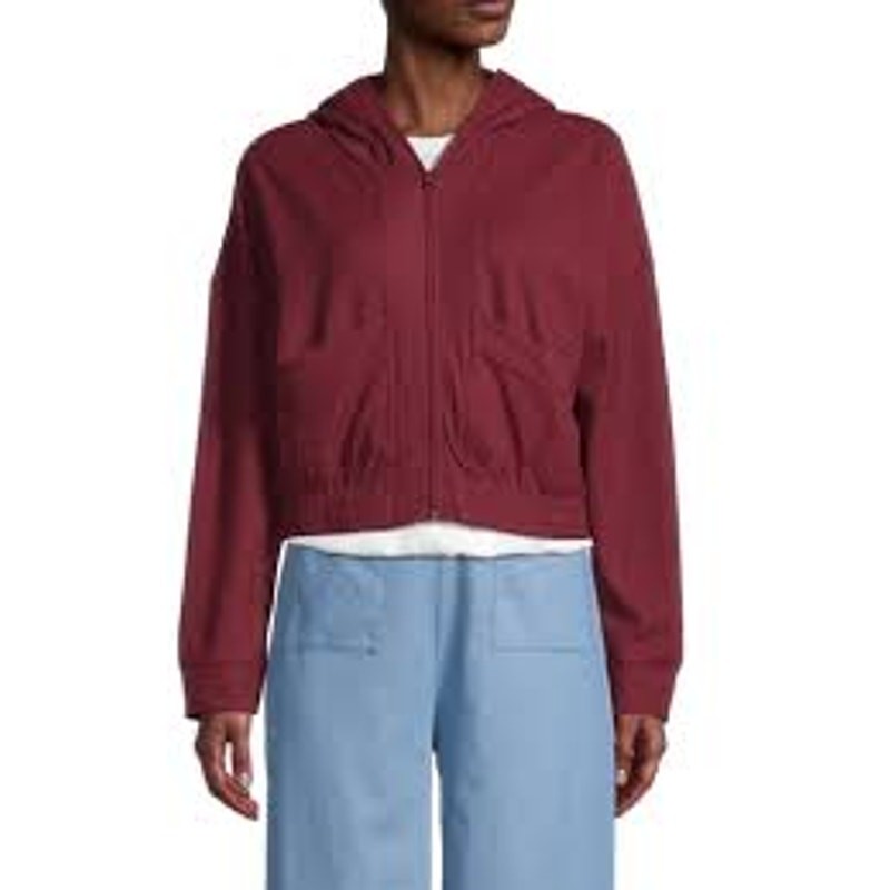 BCBGENERATION Zip Front Slouchy Drop Shoulder Hoo… - image 1