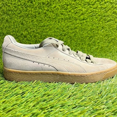 Puma Suede Classic Boys Size 5.5Y Beige Gum Athletic Walking Shoes Sneakers - Image 1 of 4