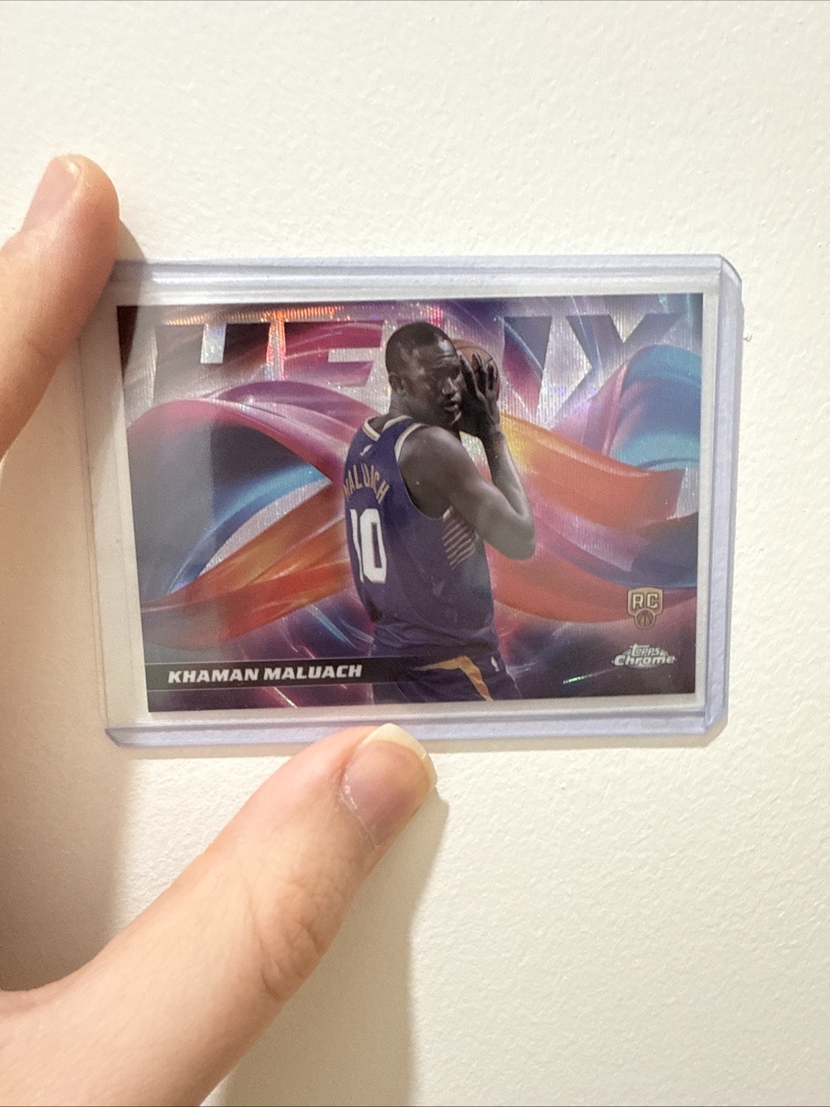 2025-26 Topps Chrome Khaman Maluach Helix SSP #H-17!