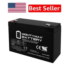 Compact 6 Volt 12 AH Rechargeable SLA Battery - High Performance  Versatile