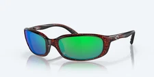 Costa Del Mar Brine Tortoise / Green Mirror 580P POLARIZED 59 mm Sunglasses