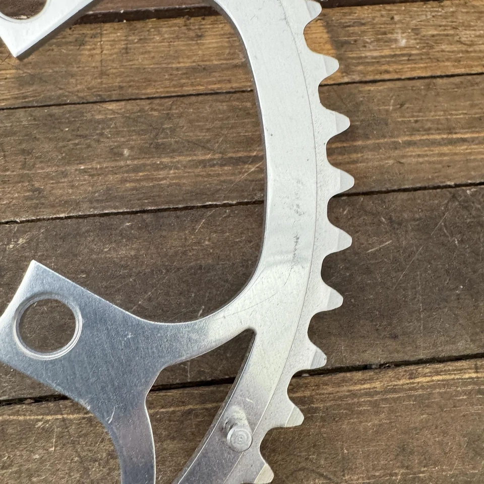 复古 Ritchey 53T 110 BCD 5 螺栓自行车链条银色全新旧货外 — 第 4/4 张图片