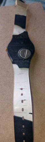 Vintage 92'Baiser D'Antan Gold Swiss Made Swatch Watch *As is Please Read 1990s - Imagen 4 de 4