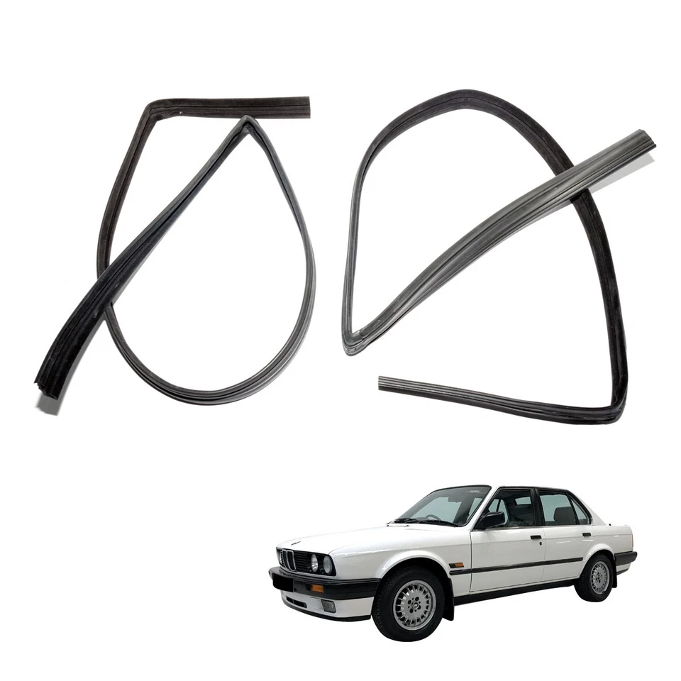 Canal de funcionamiento de cristal para ventana de puerta compatible con 84-91 BMW Serie 3 E30 318is 325i 325is M3 2 puertas Foto 2 de 4