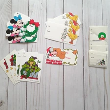 Vintage Christmas Gift Tags - Snoopy, TMNT, Minnie Mouse, Goofy, Big Bird