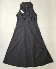 Ann Taylor Black Sleeveless Flare Dress Size 6 Petite