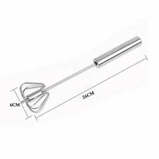 Premium Stainless-Steel Hand Push Whisk Blender, Egg Beater, Hand Egg Mixer for 