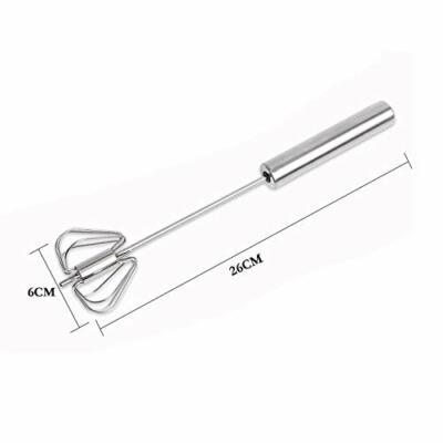 Premium Stainless-Steel Hand Push Whisk Blender, Egg Beater, Hand Egg Mixer for 