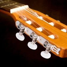 3+3 AcrylicClassical Guitar String Tuning Peg Tuners Machine Heads Silver