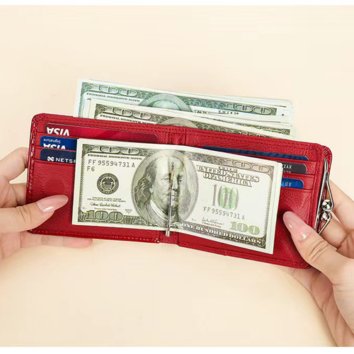 Women's Leather Wallet Bifold RFID Blocking Purse Money Clip Coin Pocket - Picture 16 of 20