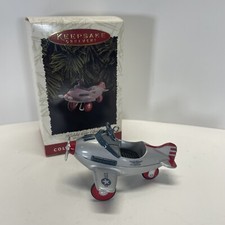 HALLMARK KEEPSAKE ORNAMENT DIE-CAST MURRAY PEDAL CAR AIRPLANE VINTAGE 1996