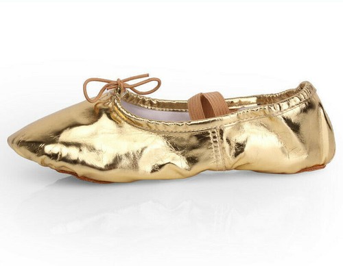 Frauen Männer Mädchen Jungen Ballett weiche Sohle Tanz Slipper Yoga flache Gymnastikschuhe - Bild 11 von 11