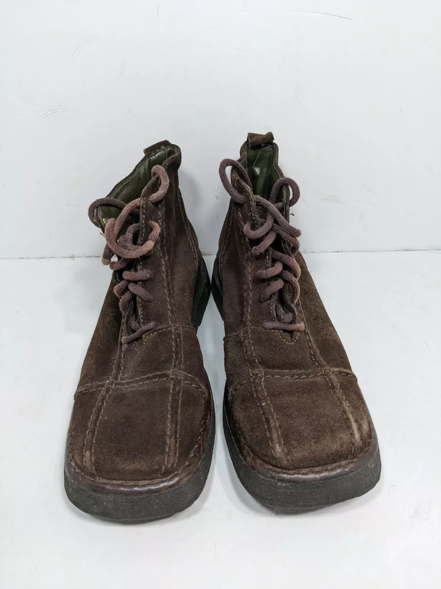 FRYE Avenger Women s Size 8M Coffee Suede Leather Ankle Lace Up