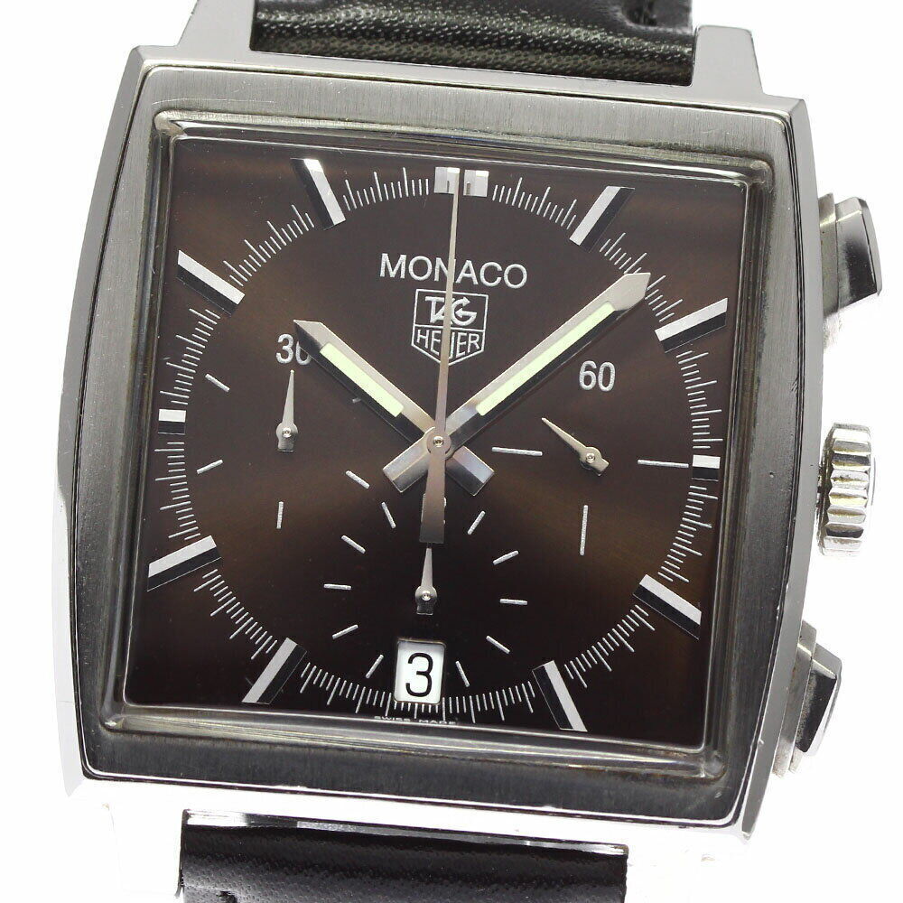TAG+Heuer+Monaco+Brown+Men%27s+Watch+-+CW2114 for sale online | eBay
