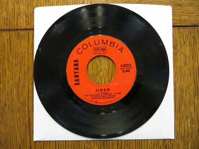 Santana   Jingo / Persuasion - 1969 - Columbia 4-45010 7'' Single VG+/Generic