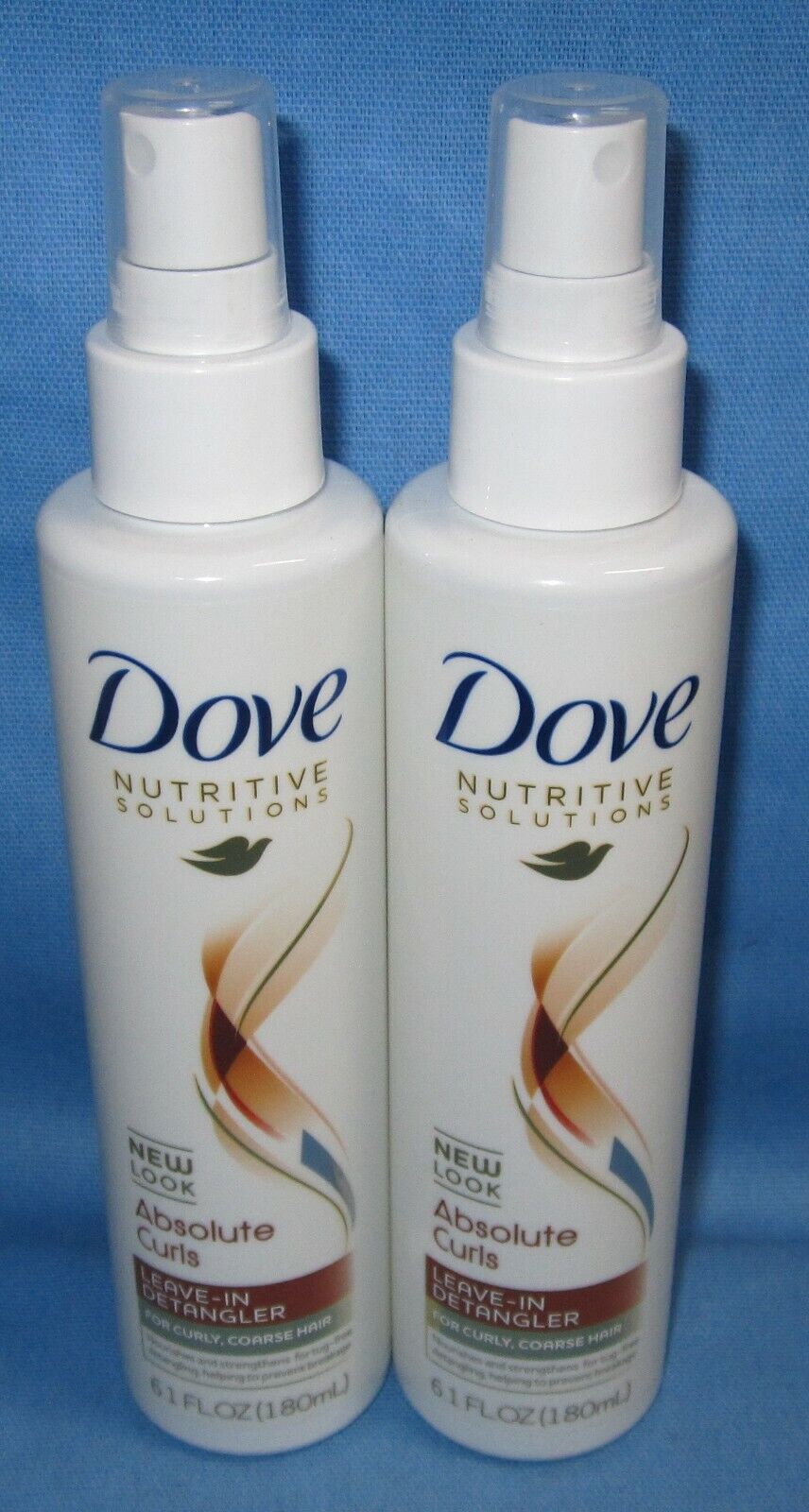 2 Bottles of Dove Nutritive Solutions Absolute Curls Leave-in Detangler