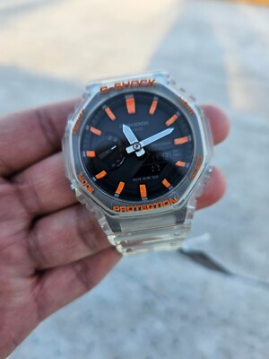 G-SHOCK カシオ GA-2100系 オレンジ カスタムモデル（スケルトン) G-SHOCK カシオ GA-2100系 オレンジ カスタムモデル（スケルトン