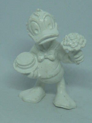 ALTE KUNSTSTOFF/PVC FIGUR DISNEY PROTOTYP UNBEMALT DONALD DUCK B