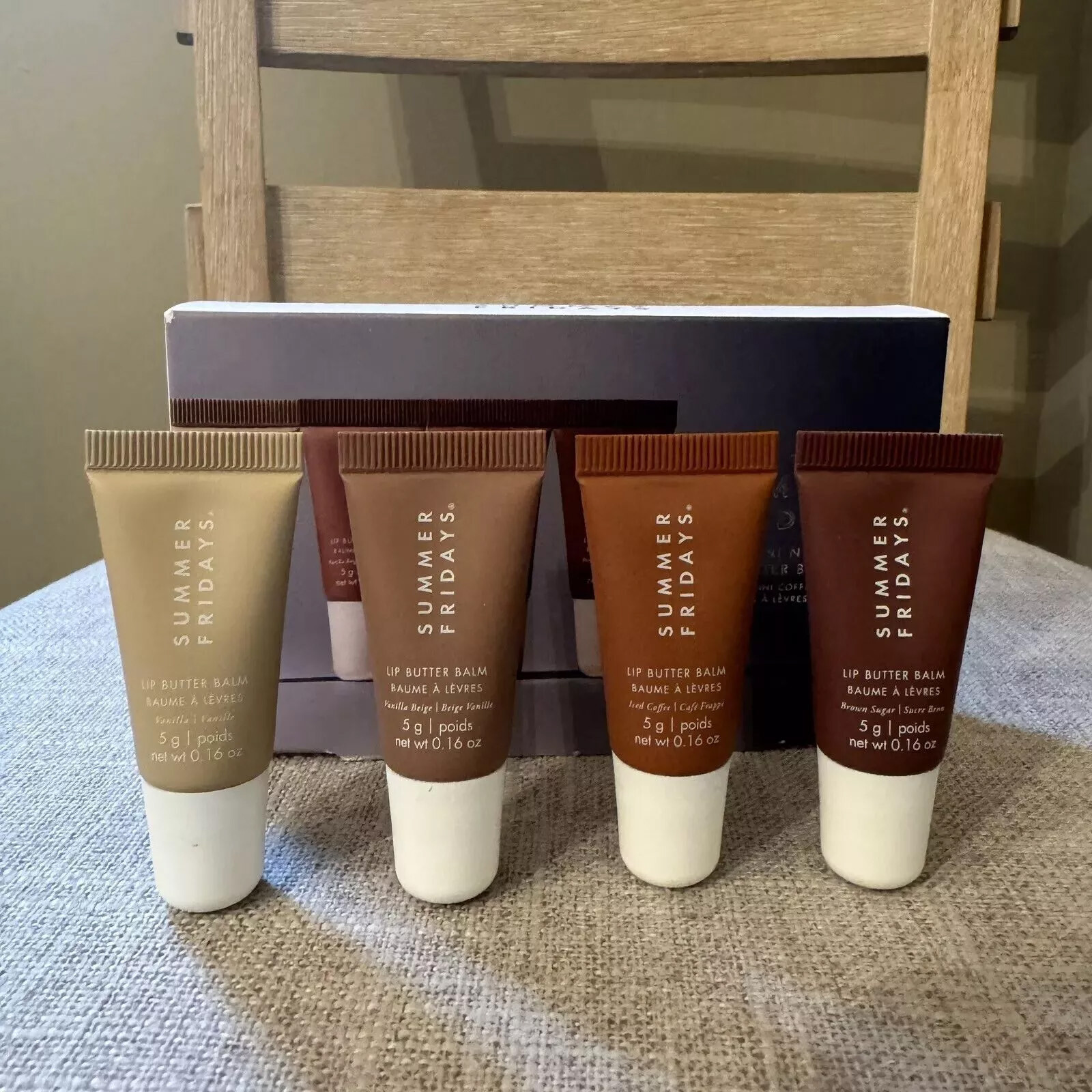 4 in 1 Summer Fridays Lip Butter Balm for Hydration & Shine 0.8 oz/ 20g Balm Set