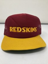 Vintage NFL Official Washington Redskins Snapback Hat Cap Trucker 80s New Era