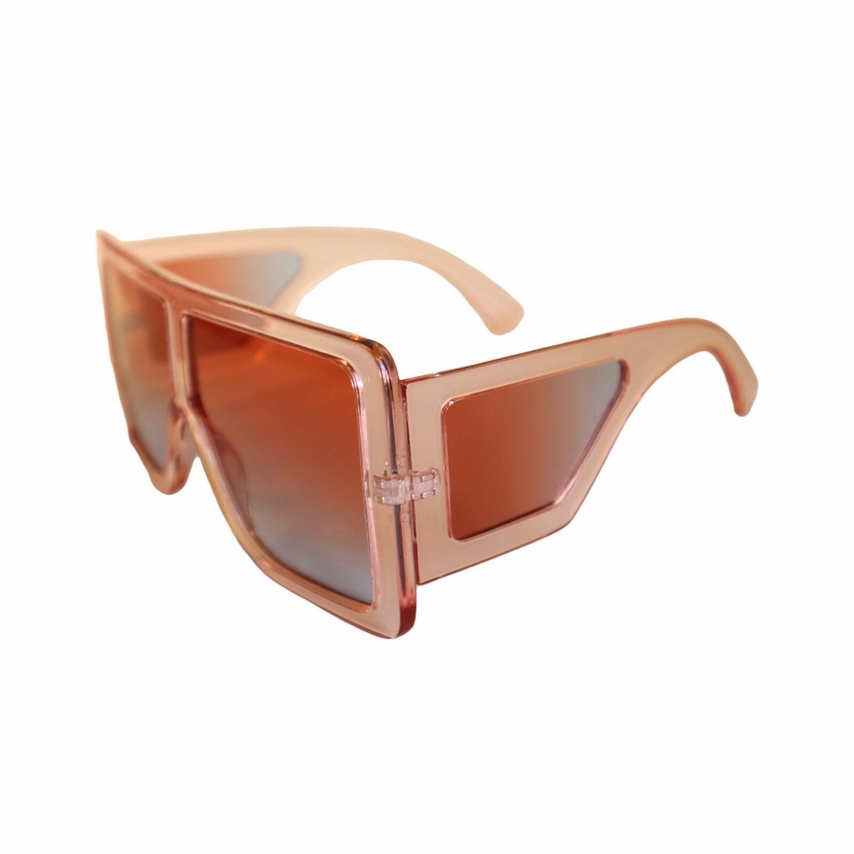 Wet But Not Wild Oversized Shield Square Sunglasses Pink  display picture 1