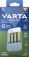 Varta Akku LadegeräT Eco Charger Pro Recycled 4X Aa 2100Mah FüR Aa / Aaa 57683