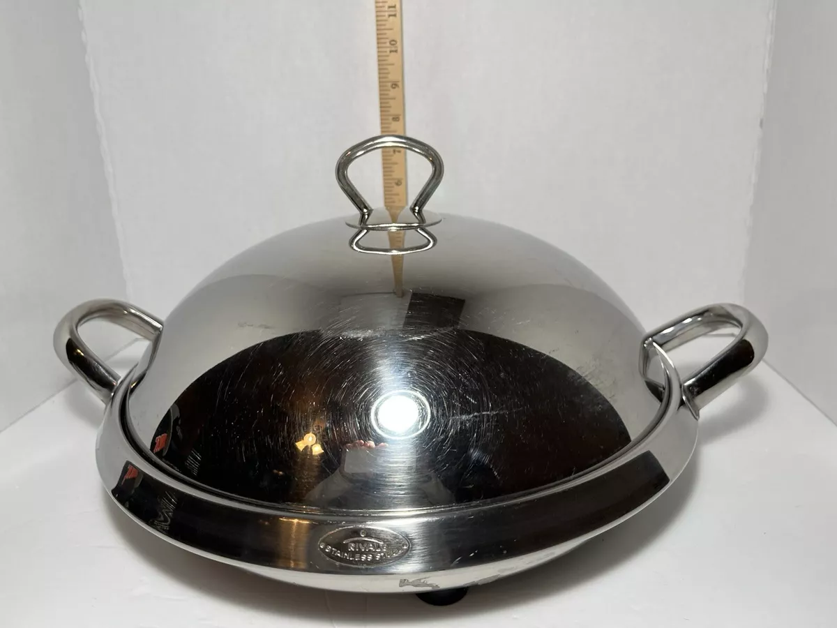 Large clearance stainless skillet