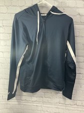 Asics Women  s Lani Jacket Medium Blue With Hoodie New With Tags