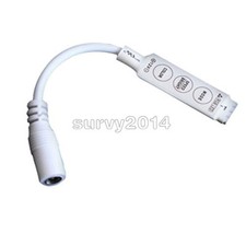 Admirable 1X 12V Mini controller Dimmer connector 3528 5050 RGB LED 3 keys