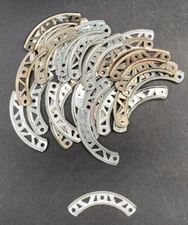 (40) D 2.5" CURVED GIRDER, A.C. GILBERT ERECTOR PARTS, USED