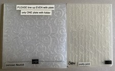 Lot of 4 Sizzix/Stampin' Up embossing folders