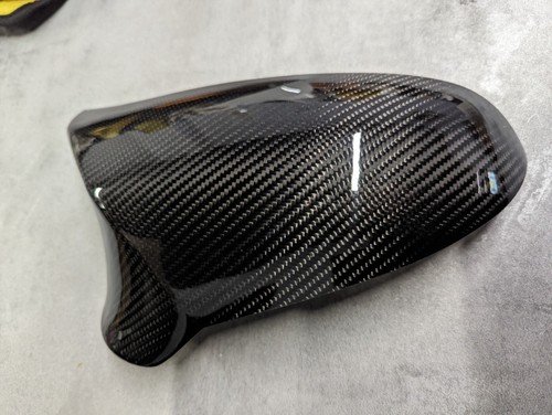 Real Dry Carbon Fibre Wing Mirror Caps Cover BMW F80 M3 F82 F83 M4 F87 M2 RHD - Picture 8 of 23