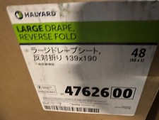 47626 O&M Halyard Large Drape, 55 in. x 76 in. , Reverse Fold, Sterile, 48/cs