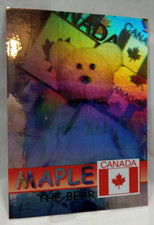 Beanie Babies Collector's Card 1999 Maple The Bear in Green 0954/6666 Mint/NM