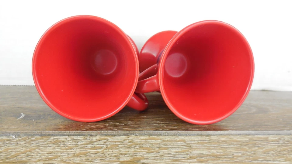 Tazas de café espresso rojo/dorado/púrpura abstracto Art Deco - fuente I - juego de 2 3 oz Foto 4 de 4