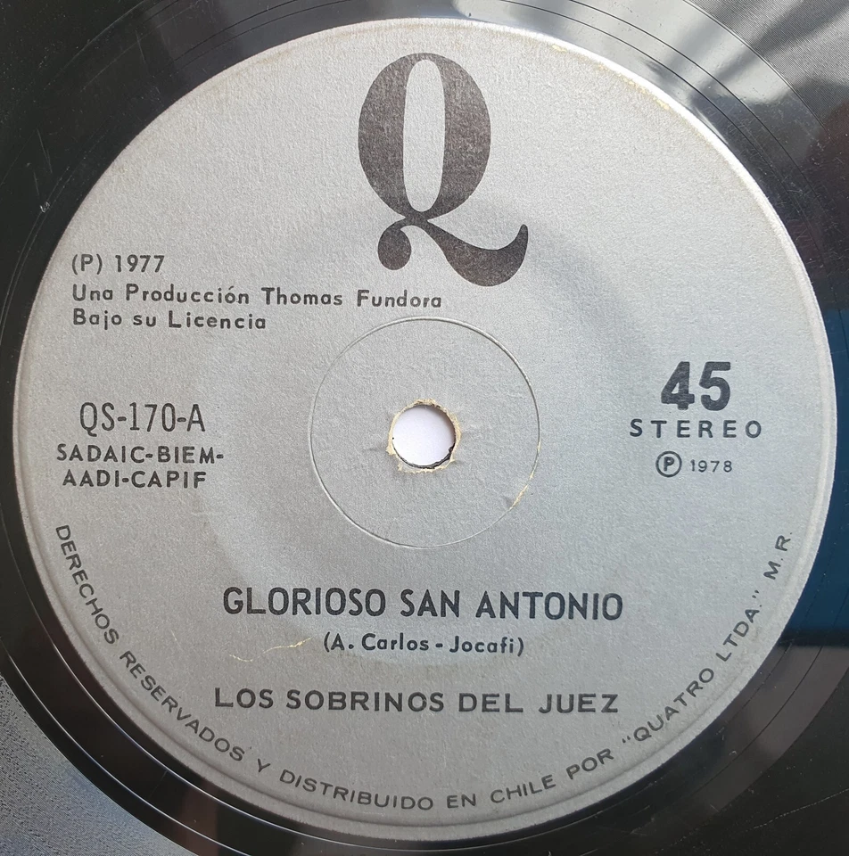 THE JUDGE'S NEPHEWS GLORIOSO SAN ANTONIO 1978 LATIN SOUL FUNK SALSA CHILEAN PRS! - Image 2 of 4