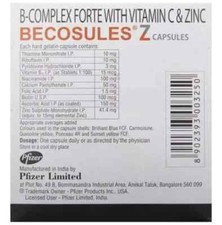 Becosules Z Capsule Vitamin B Complex Forte W...