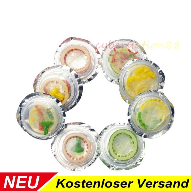 5~10X spezielle Kondome mit Rippen Noppen Kugeln und Stacheln, extra Stimulation