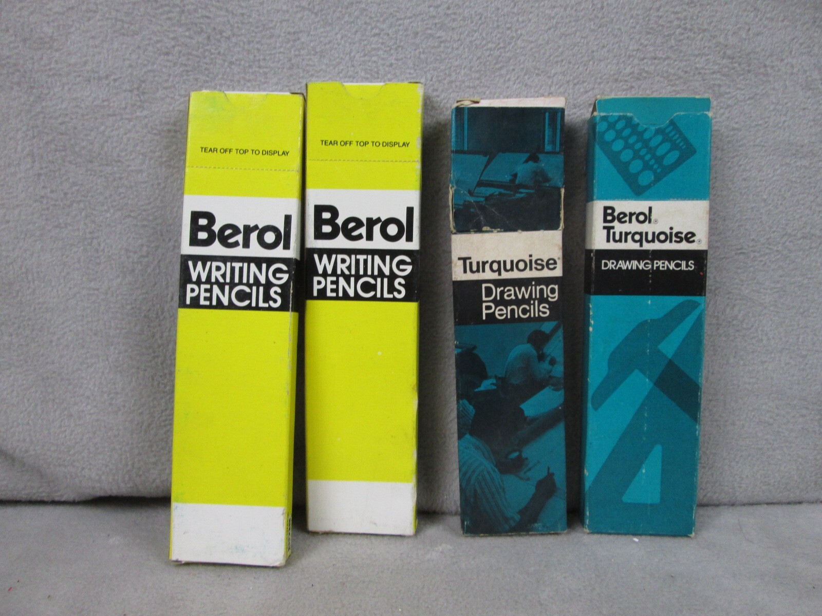 Berol Pencils Writing Drawing Turquoise 200 2 E0 Filmography Lot of 4-image