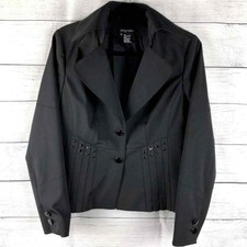 Etcetera | Pleated Black Studded Blazer Jacket 10