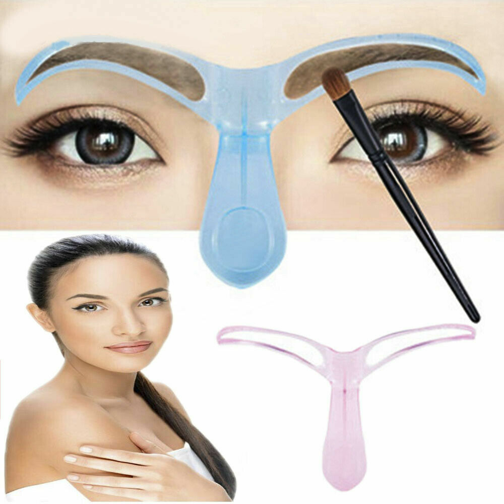 Reusable Pro Eyebrow Stencil Template Grooming Makeup Draw Guide Tool USA  Gifts. | eBay